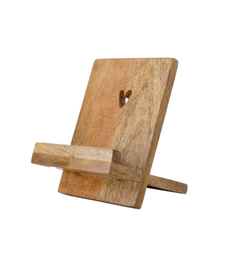 Zusss Boekenstandaard Hout Hatje - Naturel