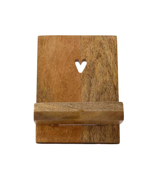 Zusss Boekenstandaard Hout Hatje - Naturel