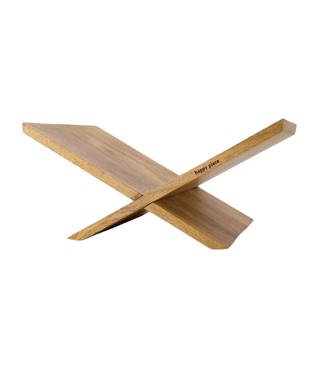 Zusss Boekenstandaard Happy Place - Naturel