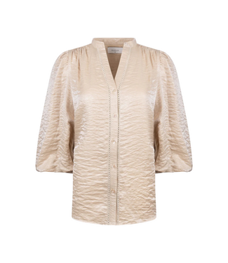 Nukus Rosie Blouse Shiny - Sand
