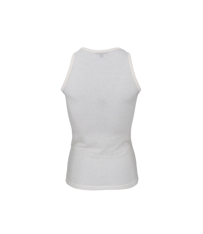 Black Colour Faye Lurex Blouse - Off White