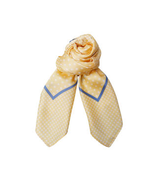 Black Colour Amarin Mini Scarf - Light Yellow
