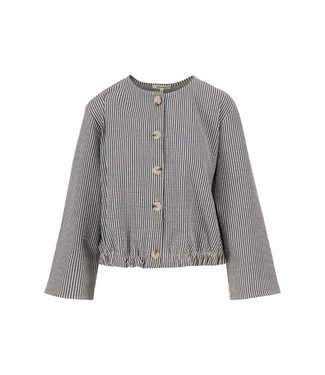 Zusss Gestreepte Blouse Structuur Stof - Summer navy/Off White