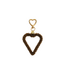 Sleutelhanger Casual Heart - Dark Brown