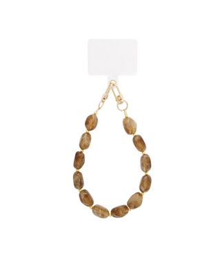 Telefoonkoord Bold Beads - Brown