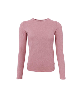 Black Colour Faye Lurex Blouse - Rose