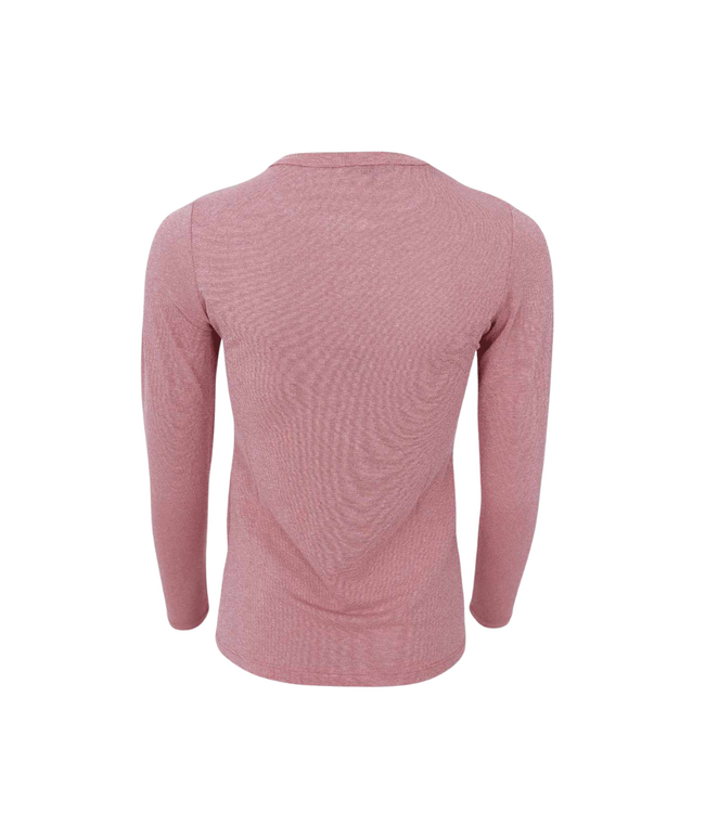 Black Colour Faye Lurex Blouse - Rose