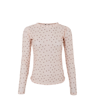 Black Colour Annie Mesh Blouse - Powder Dot