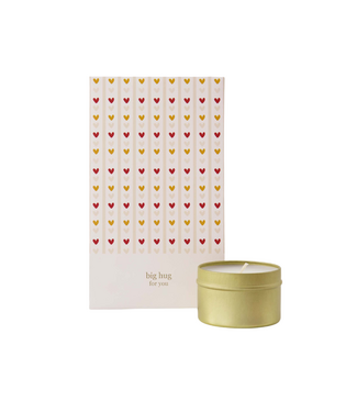 Zusss Geurkaars Tin in Zakje Big Hug For You - Wit/Rood/Oker