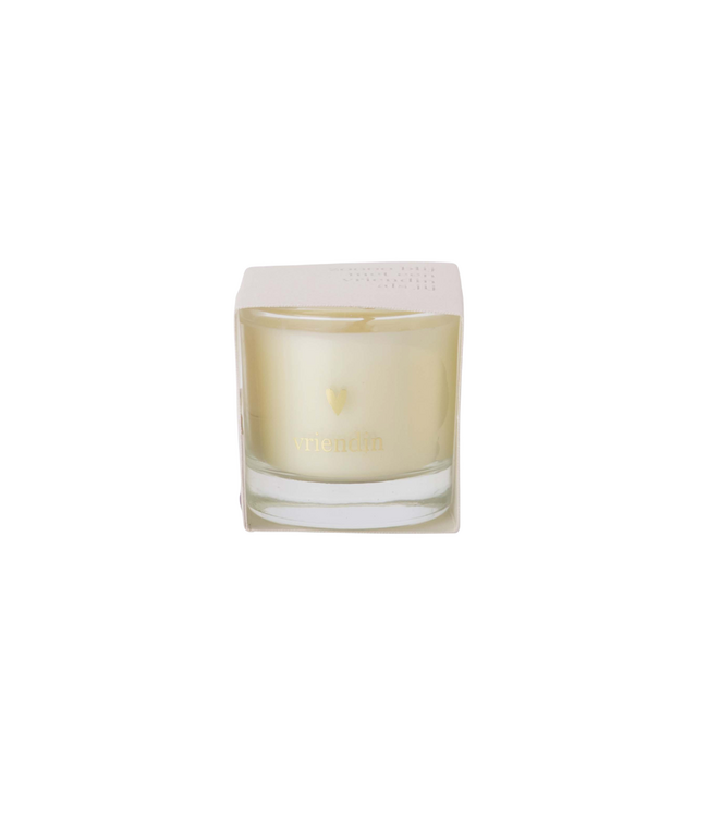 Zusss Geurkaarsje in Wikkel Vriendin - Zand/Lila