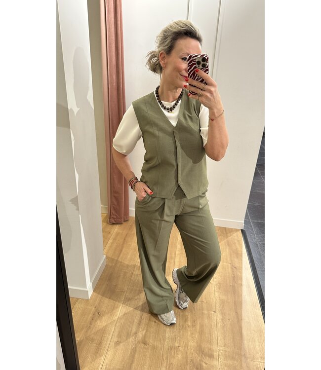 MbyM Flavina Blazer - Dusty Olive Melange