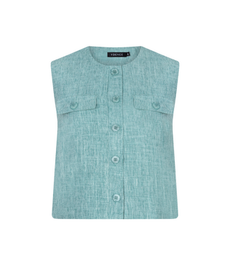 Ydence Gilet Amanda - Turquoise Melange