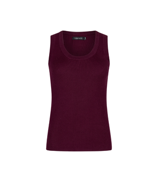 Ydence Knitted Top Keely - Burgundy