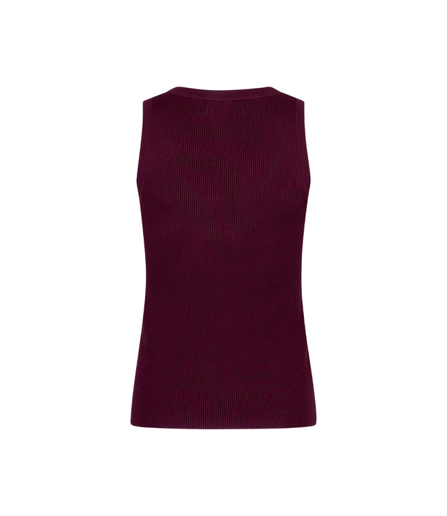 Ydence Knitted Top Keely - Burgundy