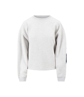 Zusss Sweater met Tekst - Grey Melange