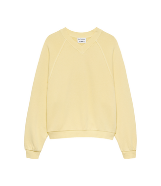 Catwalk Junkie Sweater with V-Neck - Mellow Yellow