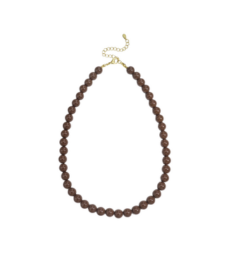 Ketting Bibi Beads Small - Dark Brown