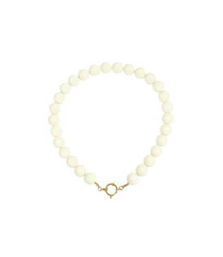 Ketting Casual Beads 15mm - White