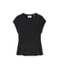 Catwalk Junkie T-Shirt with Waist Pleats - Black