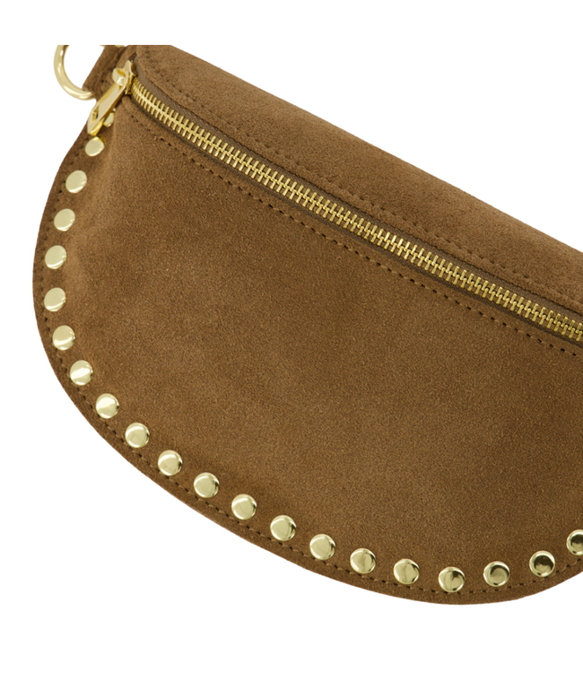 Color Club Bag Debby Suede - Taupe