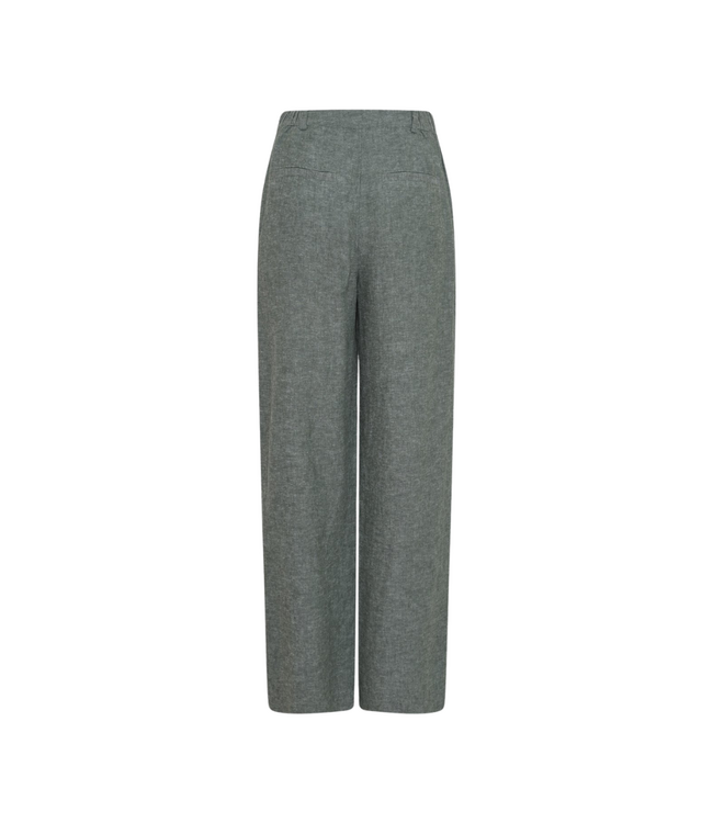 Moss Copenhagen Pennie Ginia High Waist Pants - Laurel Wreath Melange