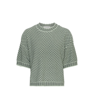 Moss Copenhagen Catina Pilla 2/4 Pullover - Bright Choy/Light Wreath