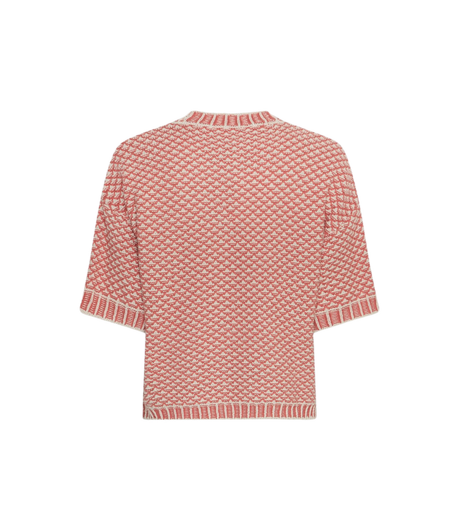 Moss Copenhagen Catina Pilla 2/4 Pullover - Oatmeal/F Rose
