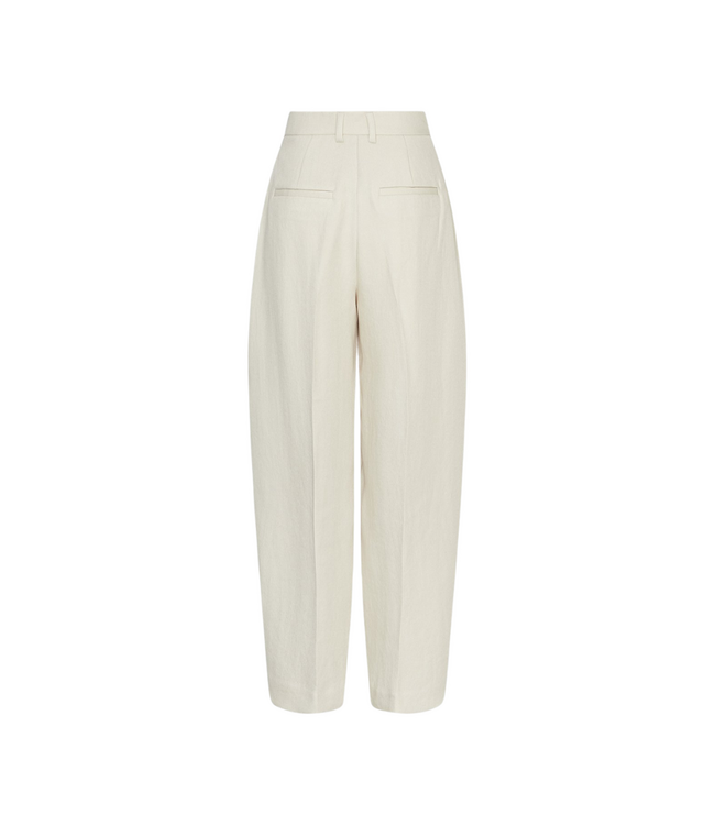 Moss Copenhagen Esteriane High Waist Pants - Oatmeal Melange