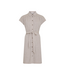 Moss Copenhagen Viana Ginia Short Sleeve Shirt Dress - Sand Melange