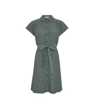 Moss Copenhagen Viana Ginia Short Sleeve Shirt Dress - Laurel Wreath Melange