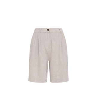 Moss Copenhagen Viana Ginia High Waist Shorts - Sand Melange