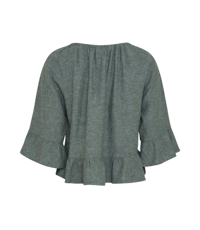 Moss Copenhagen Viana Ginia 2/4 Top - Laurel Wreath Melange