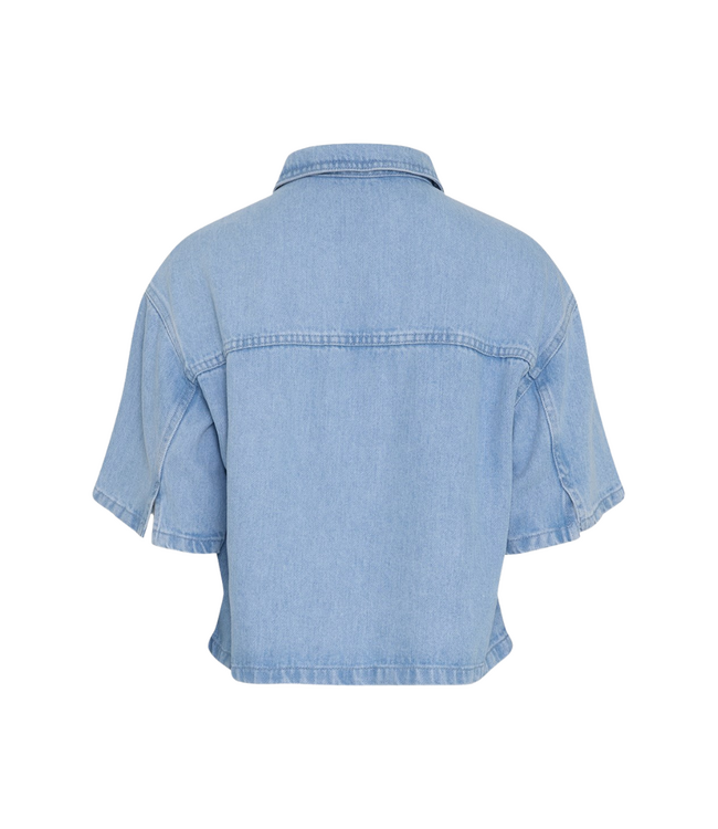 Moss Copenhagen Saphina 2/4 Shirt - Light Blue Wash
