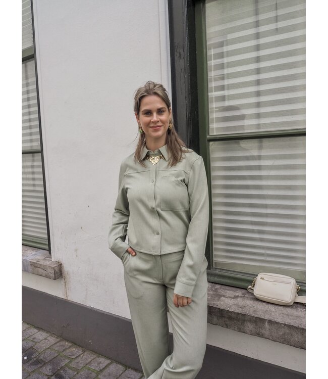 MbyM Hoppa Blouse - Sea Spray