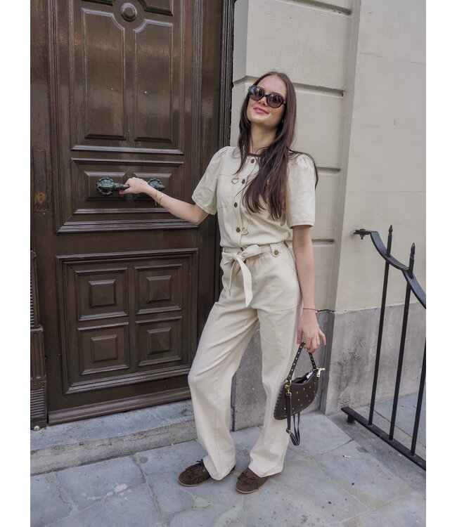 Harper & Yve Yeal Jumpsuit Long - Ecru