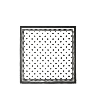 Scarf Dots - Black/White