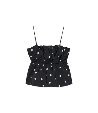 Catwalk Junkie Dotted Spaghetti Top - Black