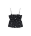 Catwalk Junkie Dotted Spaghetti Top - Black