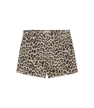 Catwalk Junkie Leopard Short With Elastic Waistband - Grey Morn
