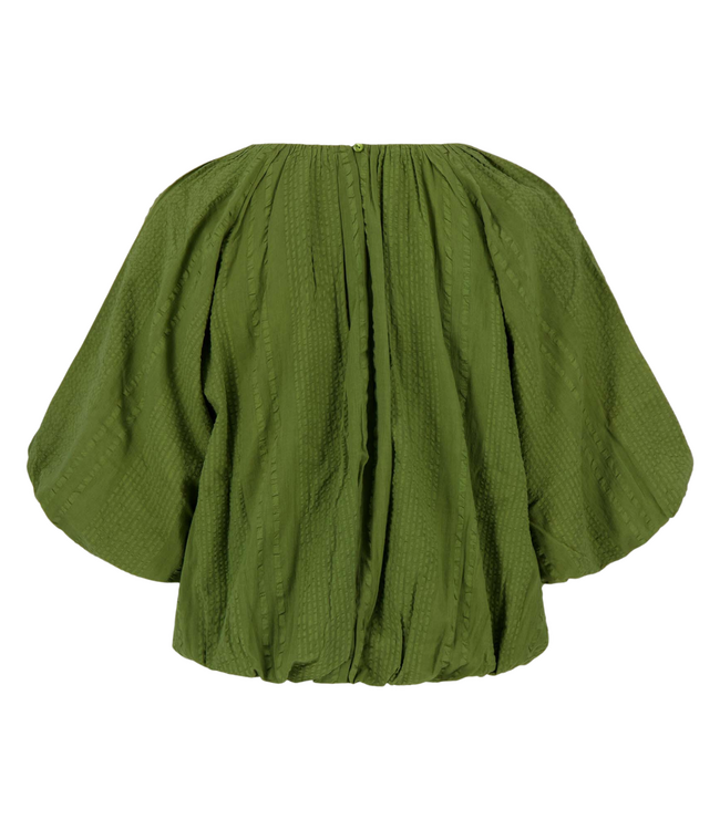 Zusss Ballon Vleermuis Top - Light Mossgreen