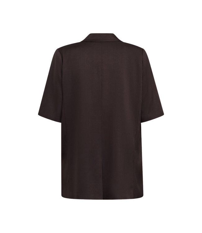 Sisters Point Viska Short Sleeve Blazer - Mocca