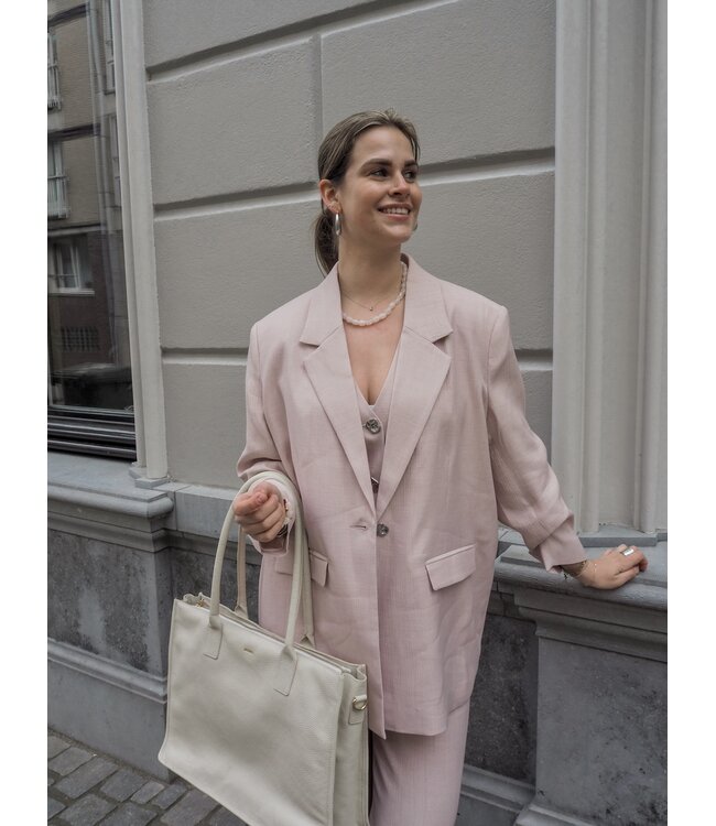MbyM Dravina Blazer - Rose Red Light Melange