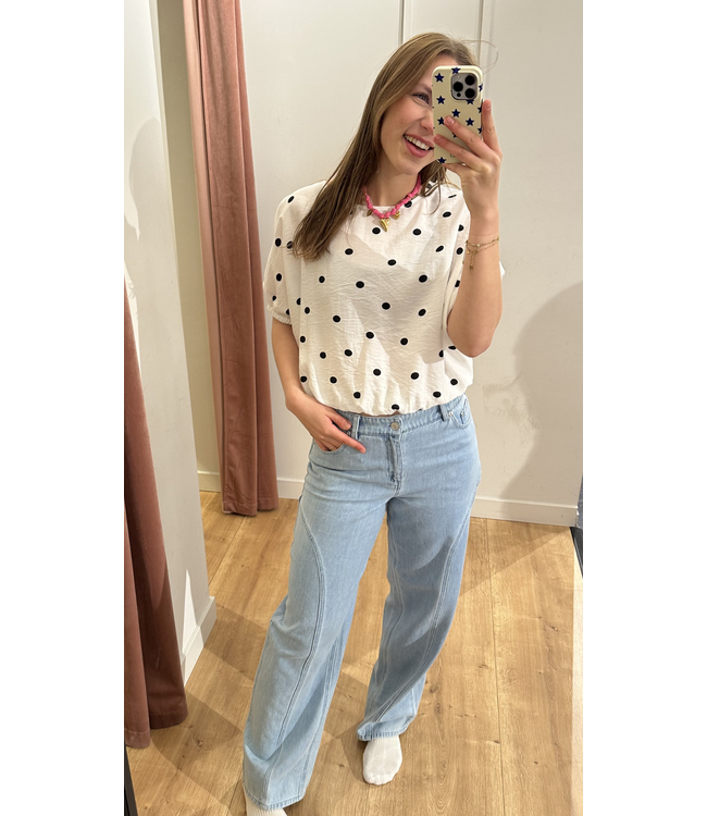 Catwalk Junkie Dotted Top - Off White