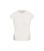 Zusss T-Shirt met Opgerolde Mouw Sun Sea Salt - White