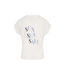 Zusss T-Shirt met Opgerolde Mouw Sun Sea Salt - White