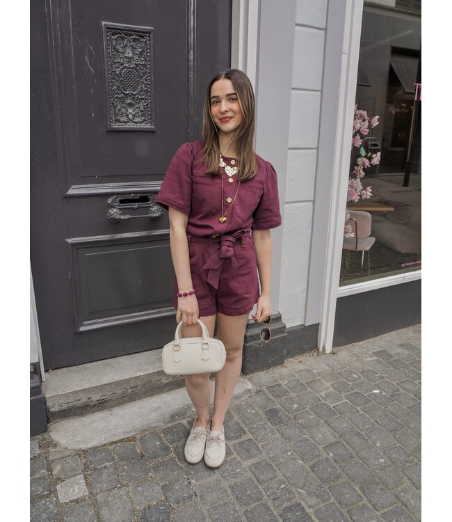 Harper & Yve Yael Jumpsuit - Cassis