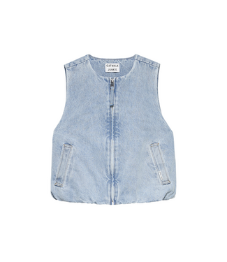 Catwalk Junkie Denim Balloon Bodywarmer - Blue