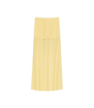 Catwalk Junkie Lace Skirt - Mellow Yellow