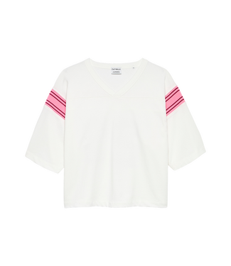 Catwalk Junkie Football Graphic T-Shirt - Off White