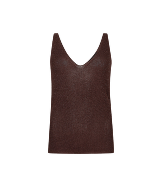 Ydence Knitted Top Lux - Brown